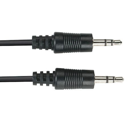 3.5-Mm Stereo Audio Cables, 24 Awg, Male